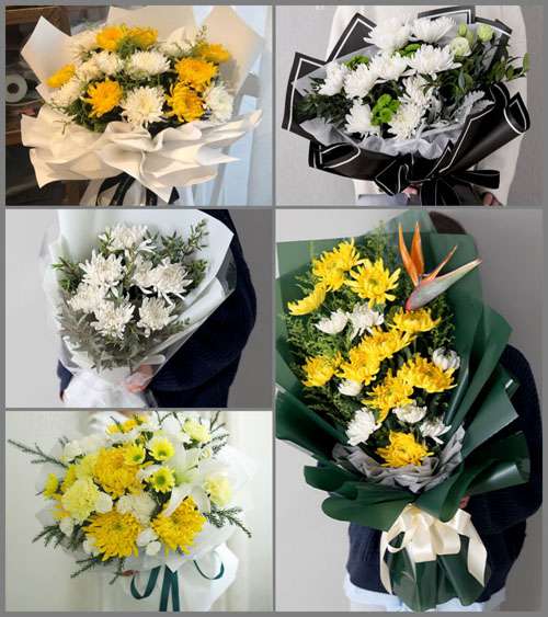 贵州毕节市金沙县平坝乡尖坡村白事花束代送